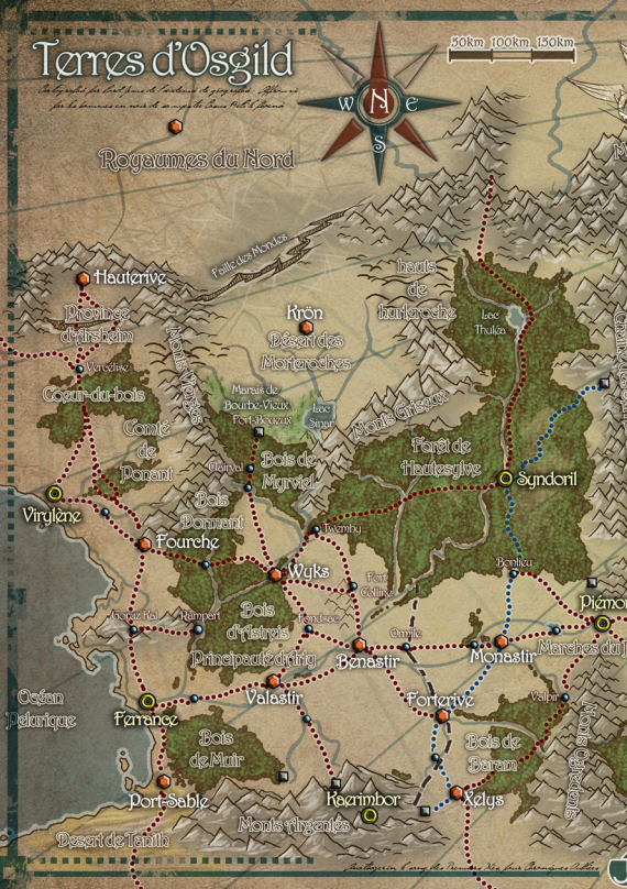 carte d'osgild partie ouest