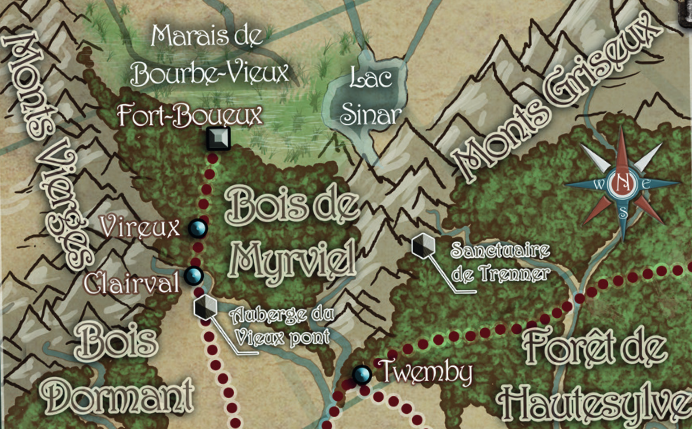 carte de Clairval à Twemby