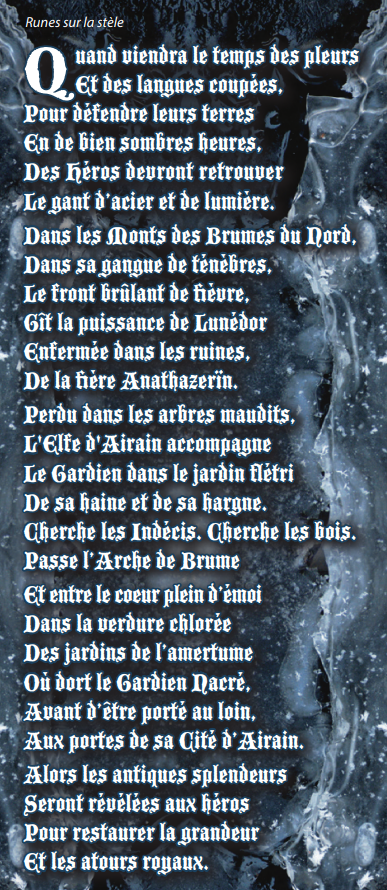 Prophécie de la stèle